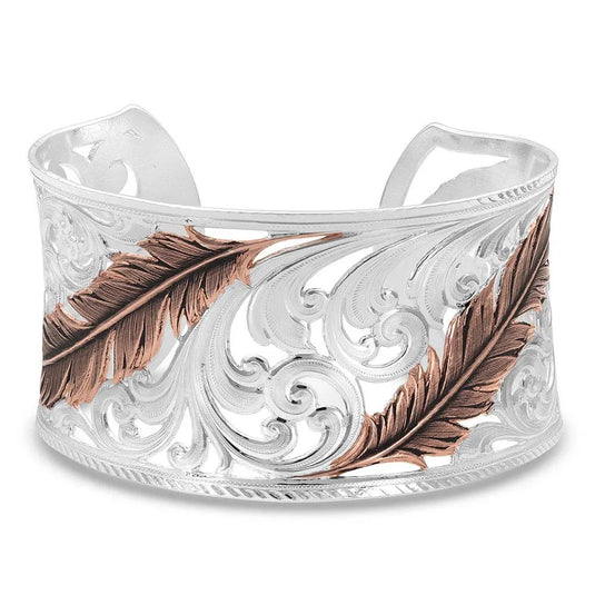 Montana Silversmith Heavenly Whispers Feather Cuff Bracelet