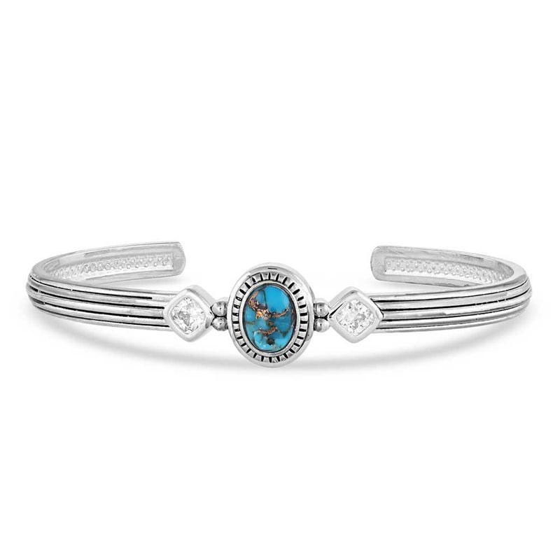 Load image into Gallery viewer, Montana Silversmith Open Night Sky Turquoise Cuff Bracelet
