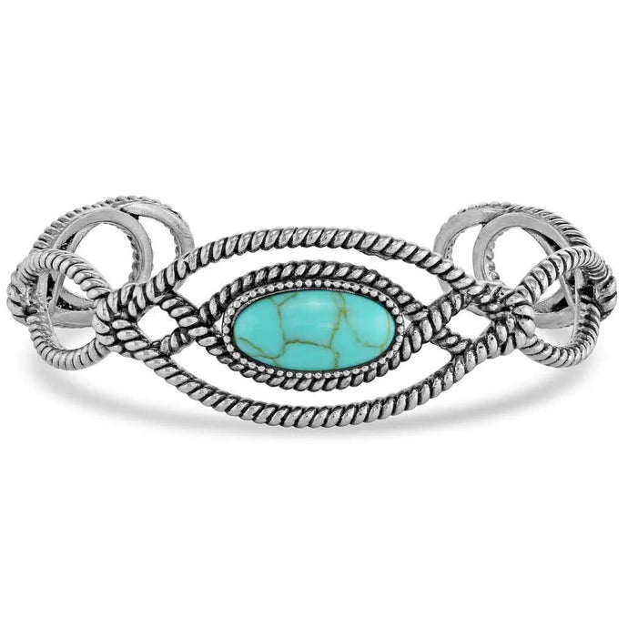 Montana Silversmith Bowline Knot Turquoise Cuff Bracelet