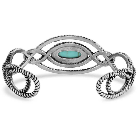 Montana Silversmith Bowline Knot Turquoise Cuff Bracelet