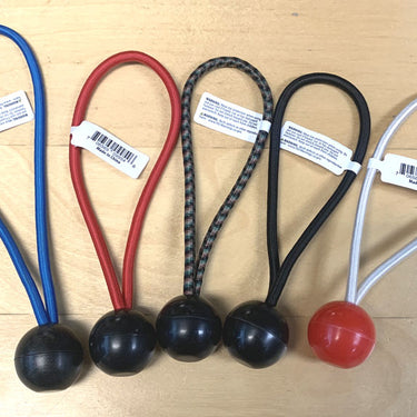 6" Assorted Color Ball Bungees (White, Black, Blue, Camo, Red)