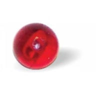 Fish Eye Tackle 5mm Plastic Beads 30ct (Red Ruby Transparent)