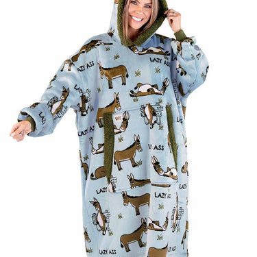Lazy One Lazy Ass Blanket Hoodie (Blue) One Size