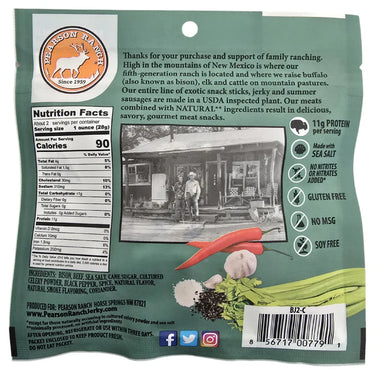 Pearson Ranch Bison Jerky - 2.1oz Resealable Bag