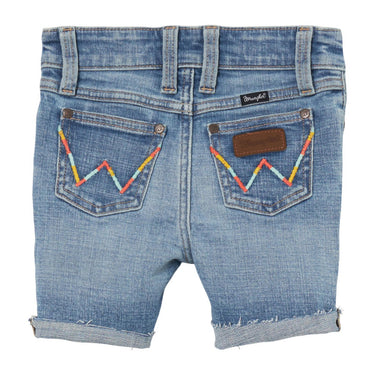 Wrangler Girl's Blaine Denim Shorts (Light Wash) Size 4