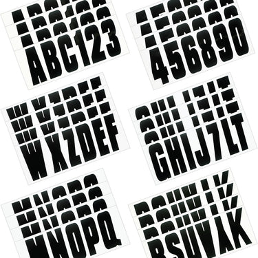 Boat Lettering 3″ Registration Kit (Black)