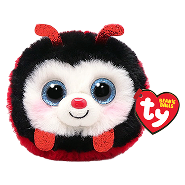 TY Izzy Ladybug Beanie Ball Puffie