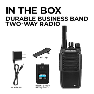 Midland BR200 BizTalk® Business Band Two-Way Radio