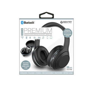 Sentry Bass+ Premium Foldable Headphones With Carrying Case