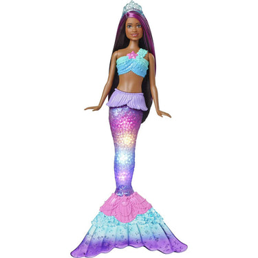 Mermaid Barbie Doll With Water-Activated Twinkle Light-Up Tail - Purple