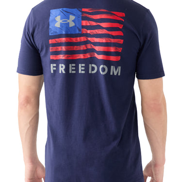 Under Armour Freedom Logo Men's T-Shirt (Midnight Navy/Royal) Size M