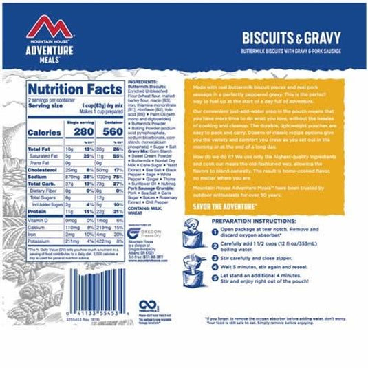 Oregon Freeze Dry In Biscuits & Gravy