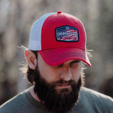 Grunt Style Old Glory Patch Hat (Red)