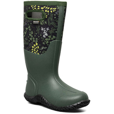 Bogs Women's Mesa English Botanical Rubber Boot (Green) Size 9M