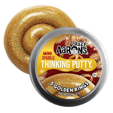 Crazy Aaron's Mini Thinking Putty - 5 Golden Rings