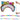 13" Rainbow Stretchy Noodle 3ct
