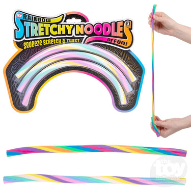 13" Rainbow Stretchy Noodle 3ct