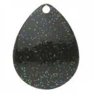 Fish Eye Tackle Blades #6 Colorado Glitter 3ct (Black)