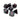 Chessex Opaque Black/Pink 7 Die Set