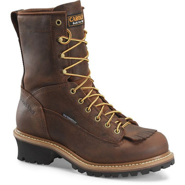 Carolina Spruce 8" Soft Toe Waterproof Logger (Dark Brown) Size 14EE