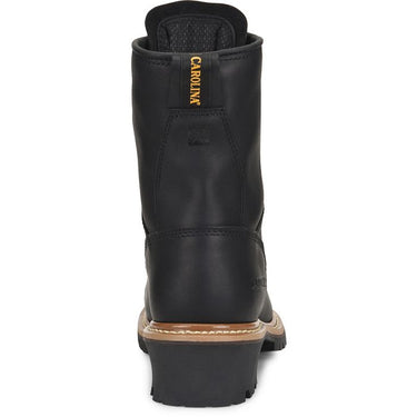 Carolina Elm 8" Waterproof Logger (Black) Size 9D