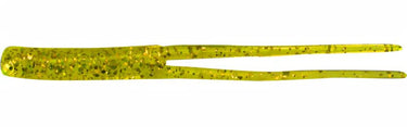 Z-Man Fishing 4" ElaZtech Split Tail Grub TrailerZ 10-Pack (Chartreuse/Gold Flake)