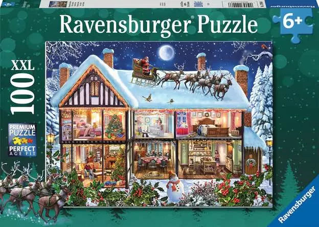 Children’s Jigsaw Puzzle Christmas at Home - 100 Pieces