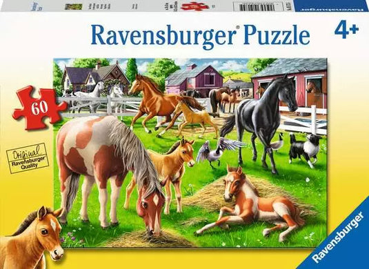 Children’s Jigsaw Puzzle Happy Horses - 60 Pieces