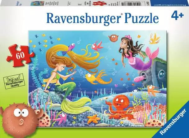 Load image into Gallery viewer, Children’s Jigsaw Puzzle Mermaid Tales - 60 Pieces
