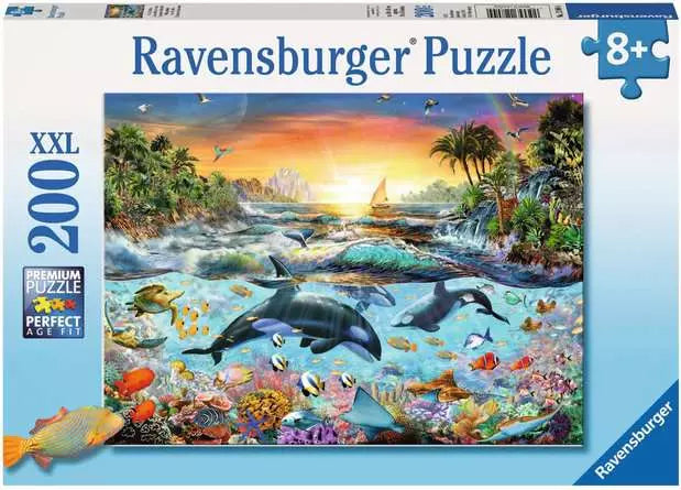 Children s Jigsaw Puzzle Orca Paradise 200 Pieces Puzzle The Children s Jigsaw Puzzle Orca Paradise 200 Pieces Puzzle The