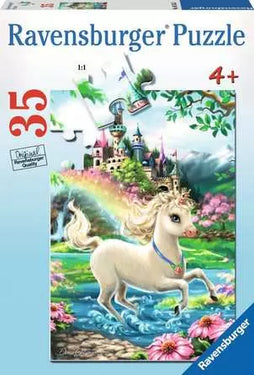 Children’s Jigsaw Puzzle Unicorn Castle - 35 Pieces Puzzle