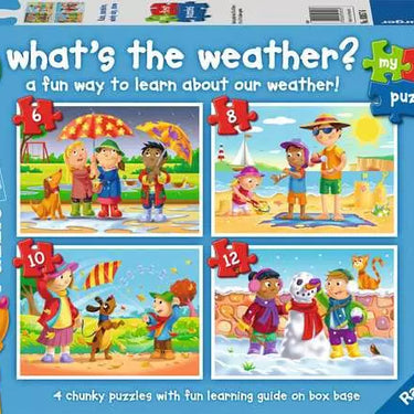 Children’s Jigsaw Puzzle What's the Weather? - 6 + 8 + 10 + 12 Pieces Puzzle