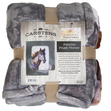 Carstens Dean Crouser Pancho Plush Sherpa Throw Blanket