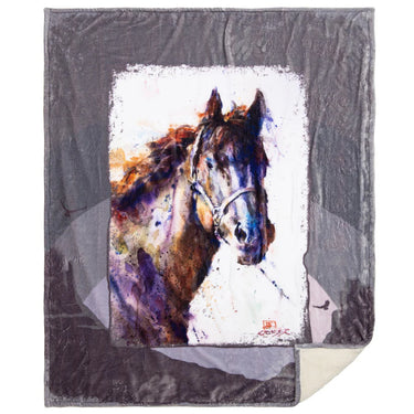 Carstens Dean Crouser Pancho Plush Sherpa Throw Blanket