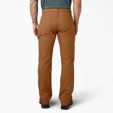 Dickies FLEX Regular Fit Duck Carpenter Pants (Stonewashed Brown Duck) Size 38x30