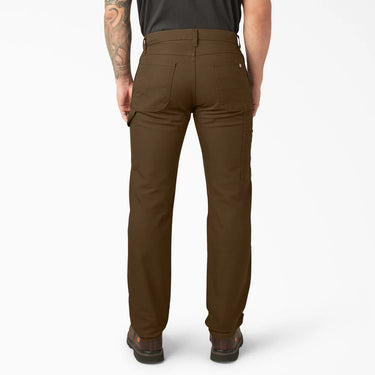 Dickies FLEX Regular Fit Duck Carpenter Pants (Stonewashed Timber Brown) Size 38x30