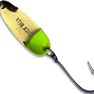 Dick Nite 11/16" Wee Spoon Size 8 (Brass/Chartreuse)