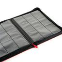 Arcane Fortress zipper binder open, showing 9-pocket pages