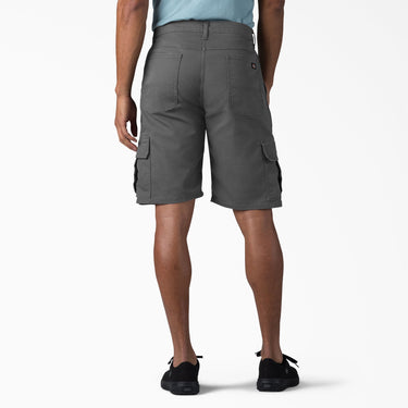 Dickies FLEX Relaxed Fit Duck Cargo Shorts, 11" (Stonewashed Slate) Size 38 Waist