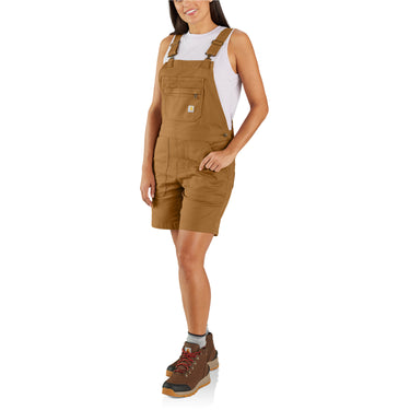 Carhartt Women's Rugged Flex Relaxed Fit Canvas Shortall (Carhartt Brown) Size XXL