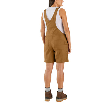 Carhartt Women's Rugged Flex Relaxed Fit Canvas Shortall (Carhartt Brown) Size XXL