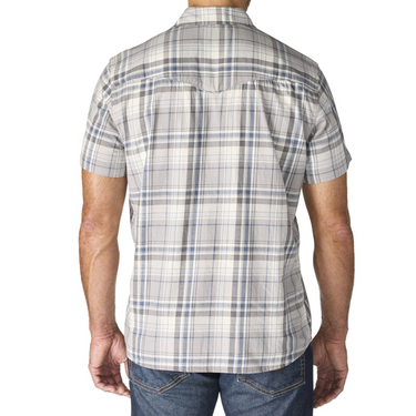 Carhartt Montana Bozeman Relaxed Short Sleeve Plaid Shirt (Carhartt Grey) Size 4XL