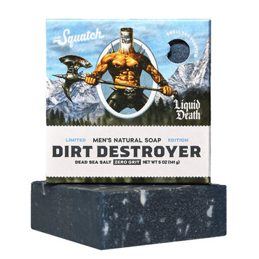 Dr. Squatch x Liquid Death: Dirt Destroyer Bar Soap 5 oz