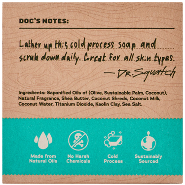 Dr. Squatch Coconut Castaway Bar Soap