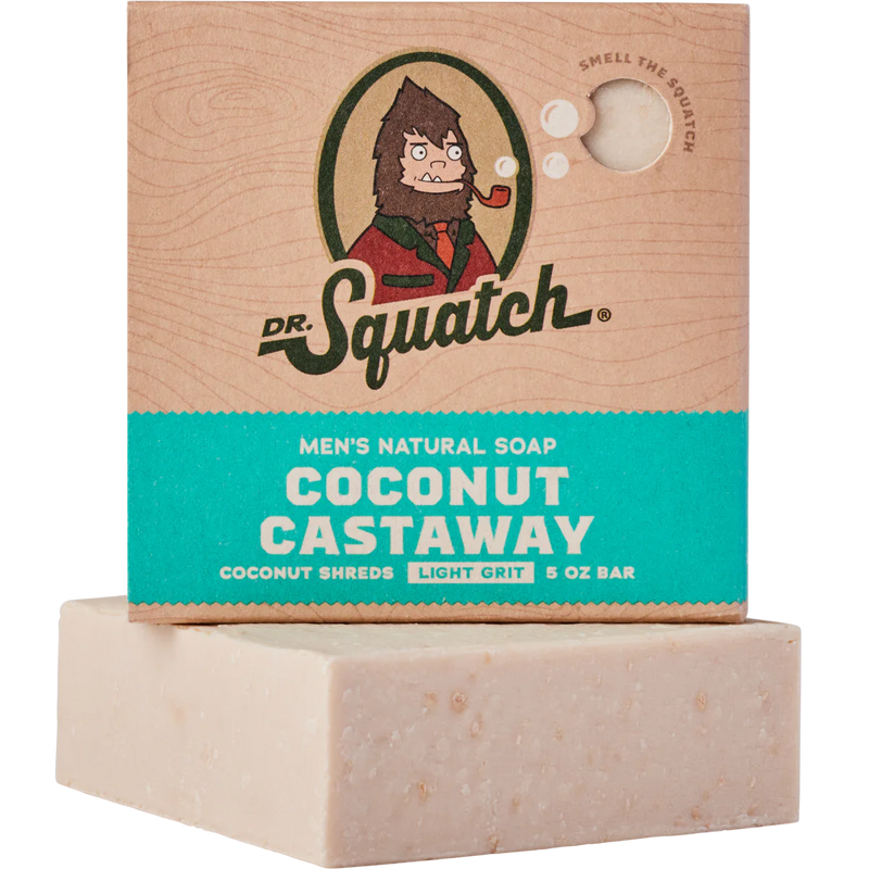 Load image into Gallery viewer, Dr. Squatch Coconut Castaway Bar Soap
