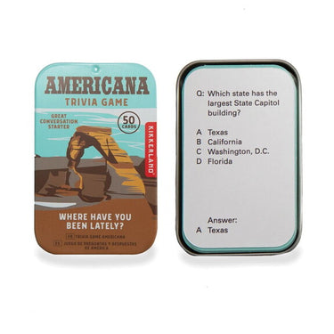 Kikkerland Americana Trivia Game
