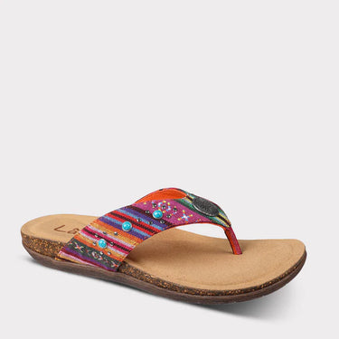LâMO Classic Women's Jovie Thong Sandal (Multicolor) Size 10