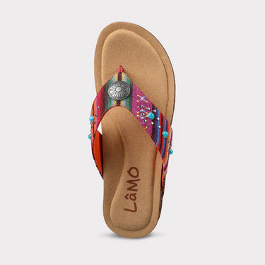 LâMO Classic Women's Jovie Thong Sandal (Multicolor) Size 10