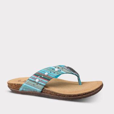 LâMO Classic Women's Jovie Thong Sandal (Turquoise) Size 10