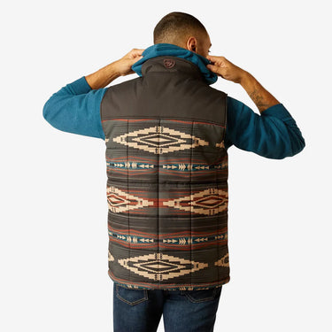 Ariat Crius Insulated Vest (Southwestern Print/Rust) Size L